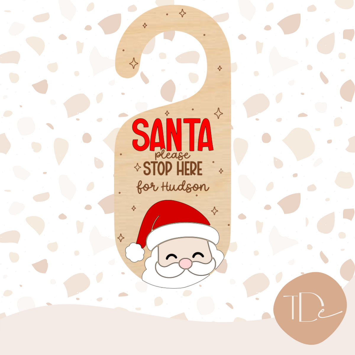 Santa Please Stop Here Door Hanger