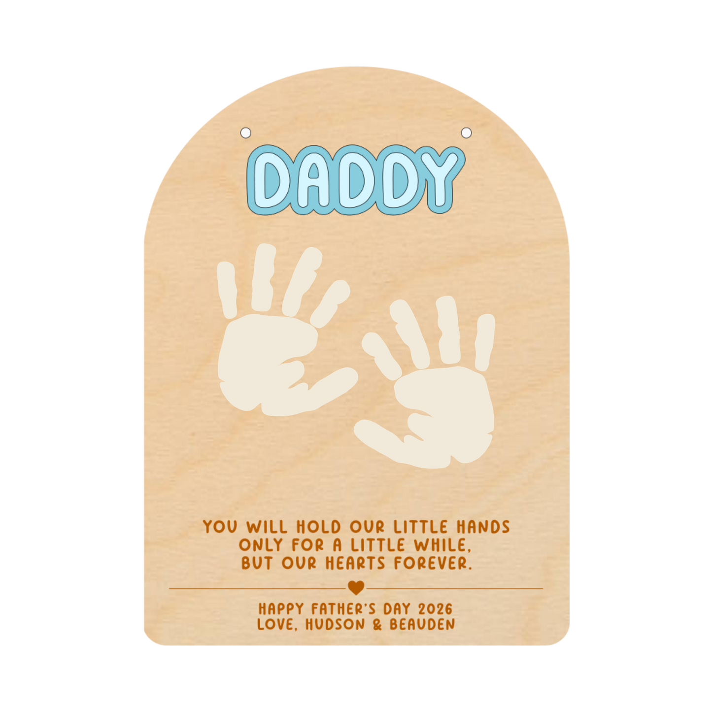Father's Day Hand Print Sign
