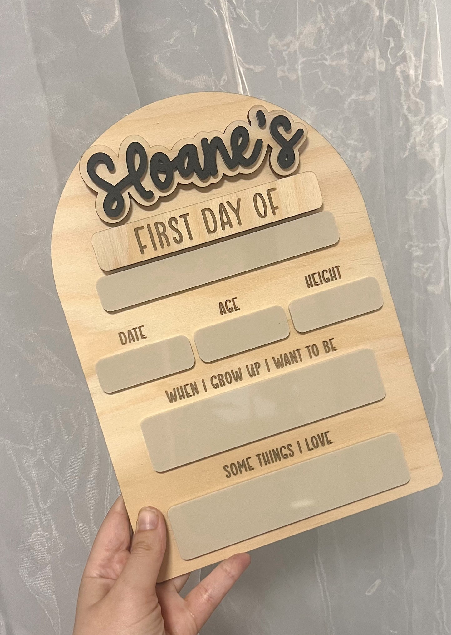 First Day Board - Arch