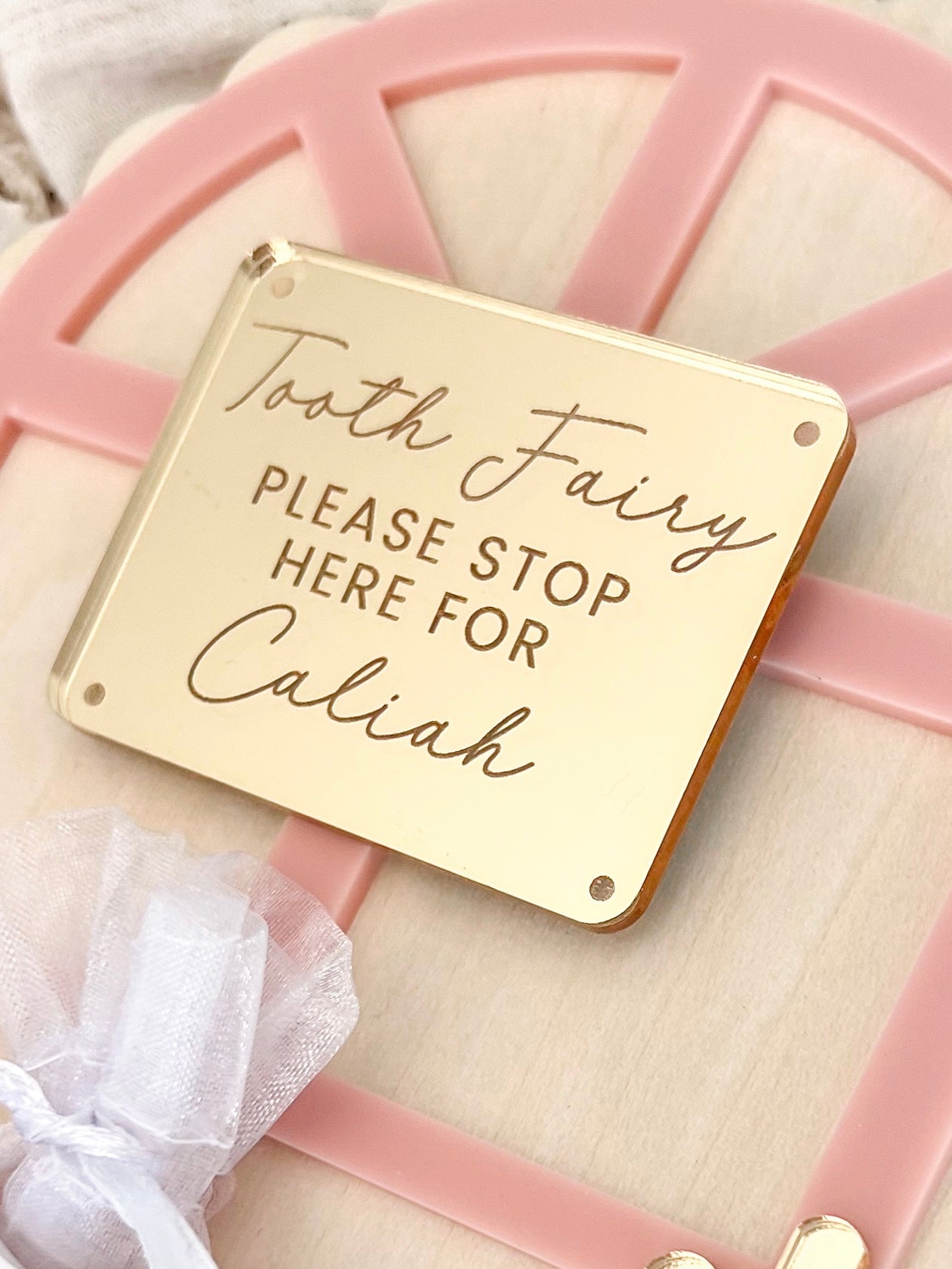 Tooth Fairy Door - Sign Only