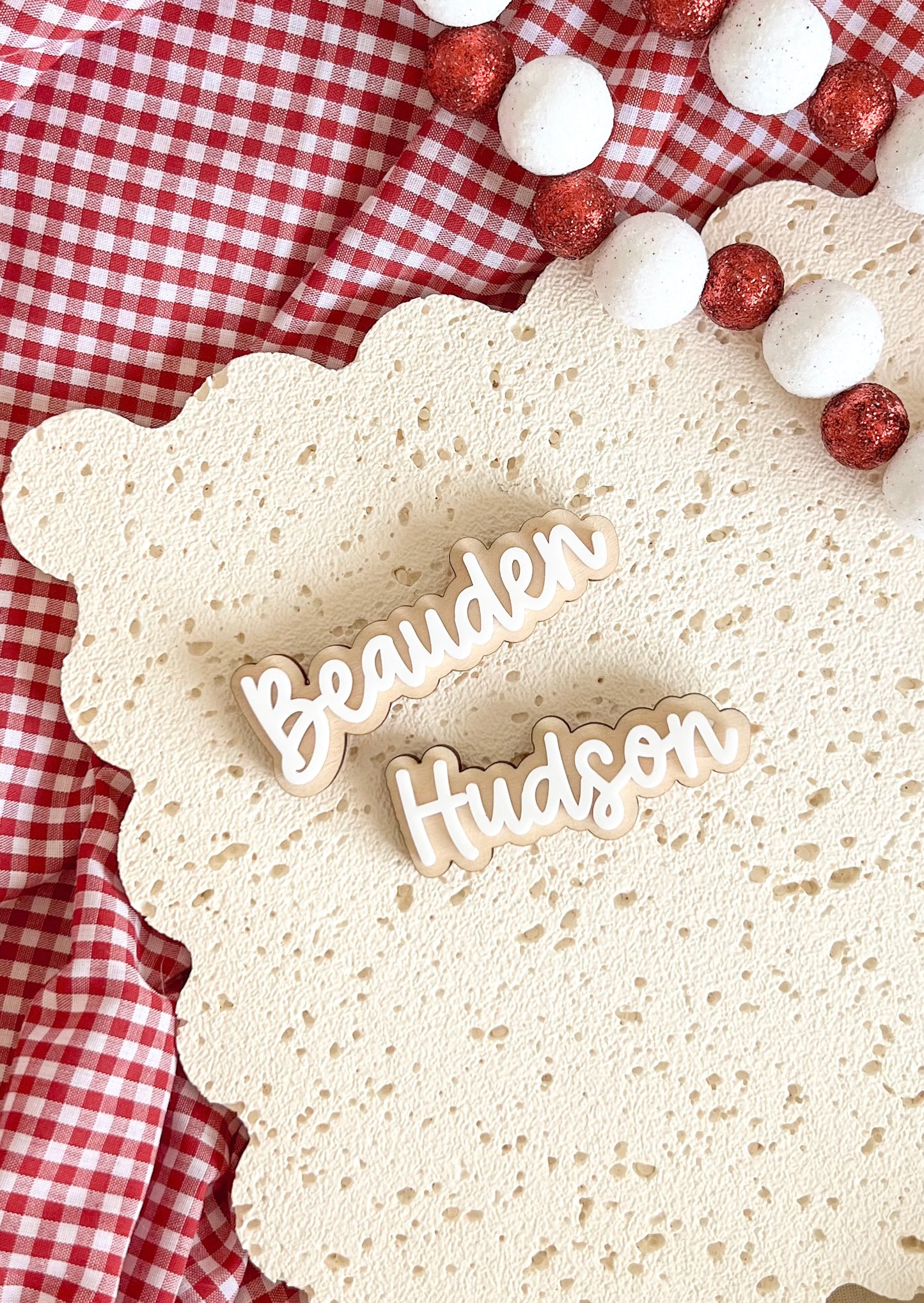 Christmas Board - Dear Santa Name Tags