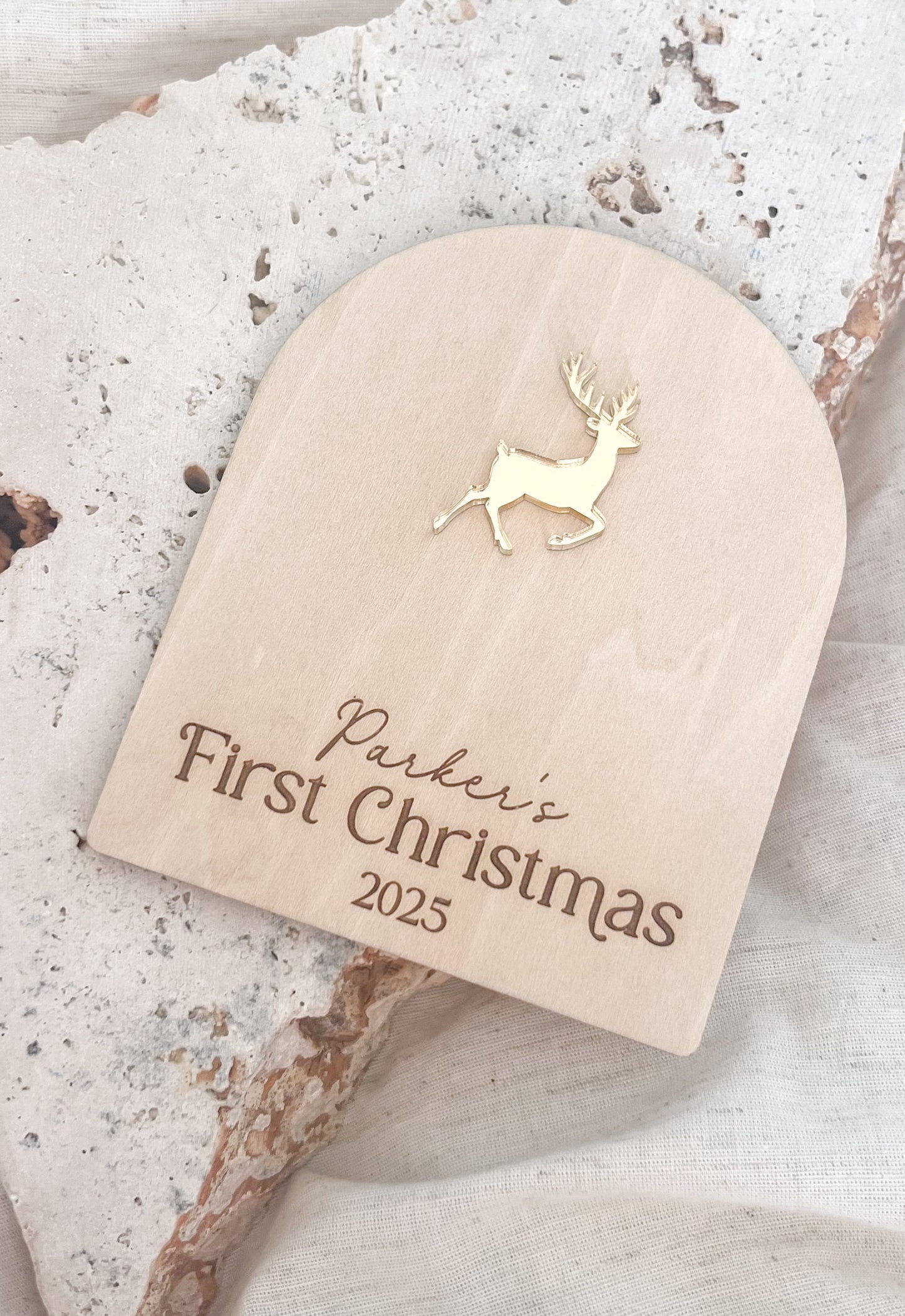 Christmas Plaque - Reindeer First Christmas