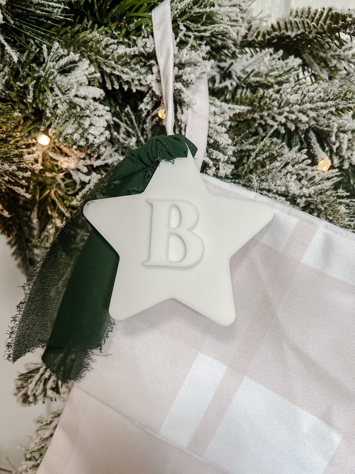 Christmas Ornament - Star Initial