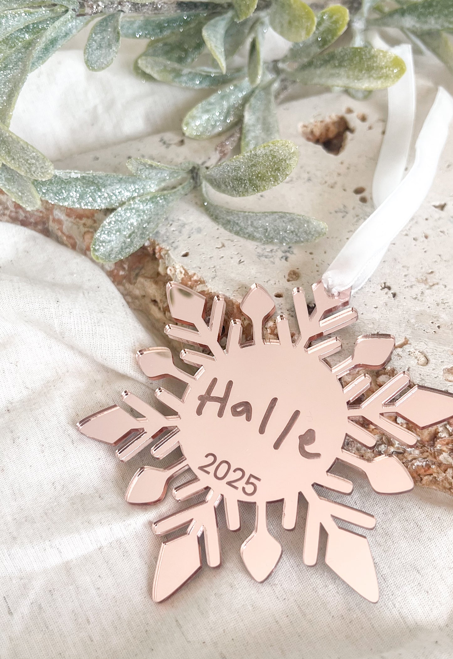 Christmas Ornament - Handwitten Snowflake