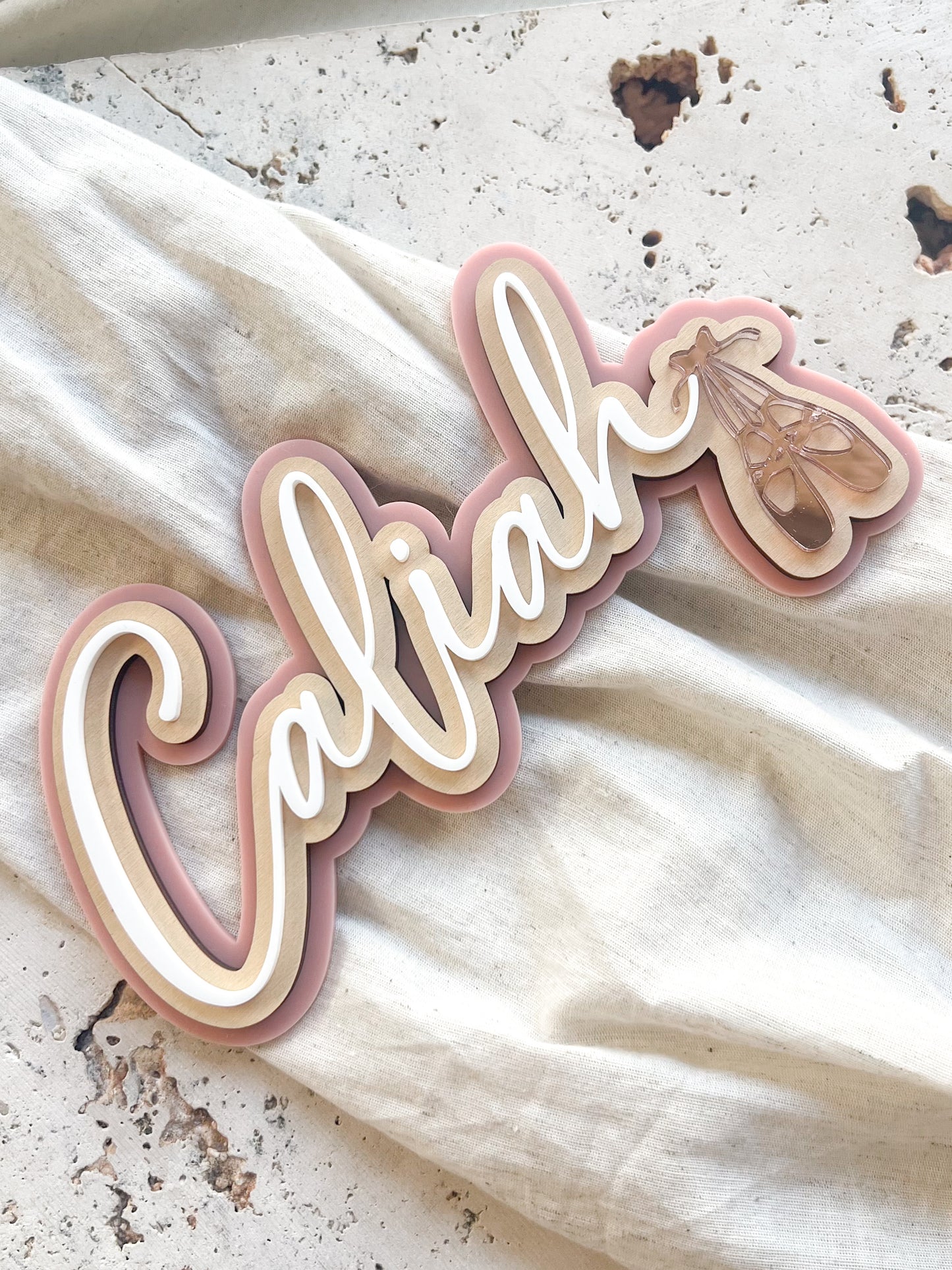 Name Plaque - Ballet (Triple Layer)