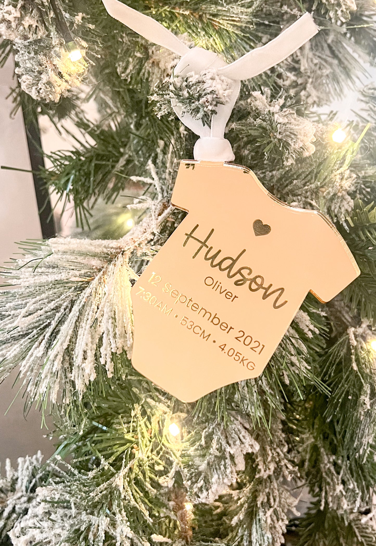 Christmas Ornament - Baby Onesie