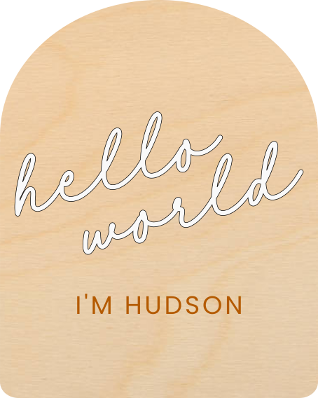 Announcement Plaque - Hello World