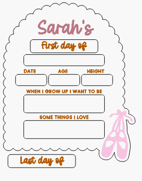 First Day Board - Ballet