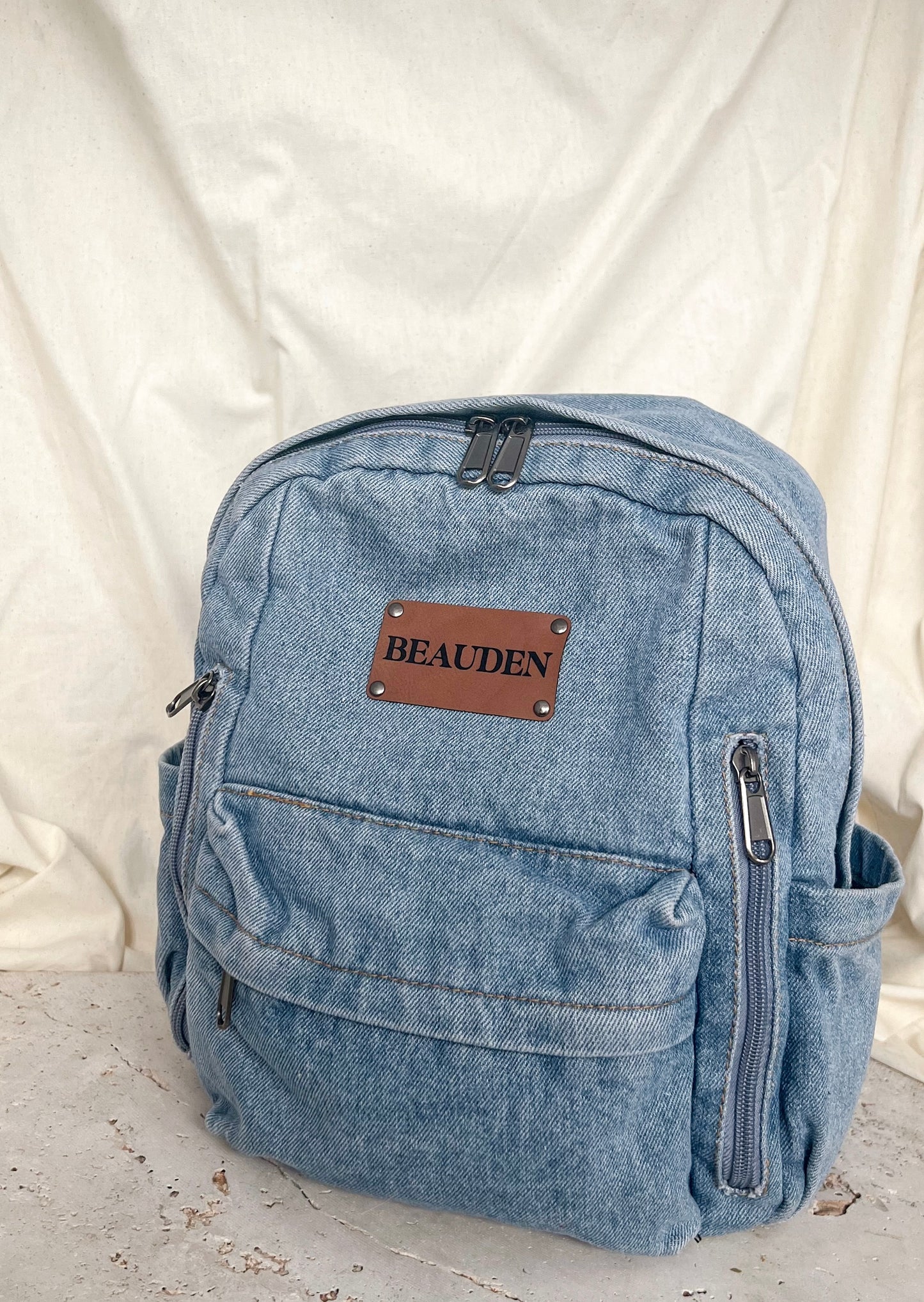 Personalised Backpack - Denim