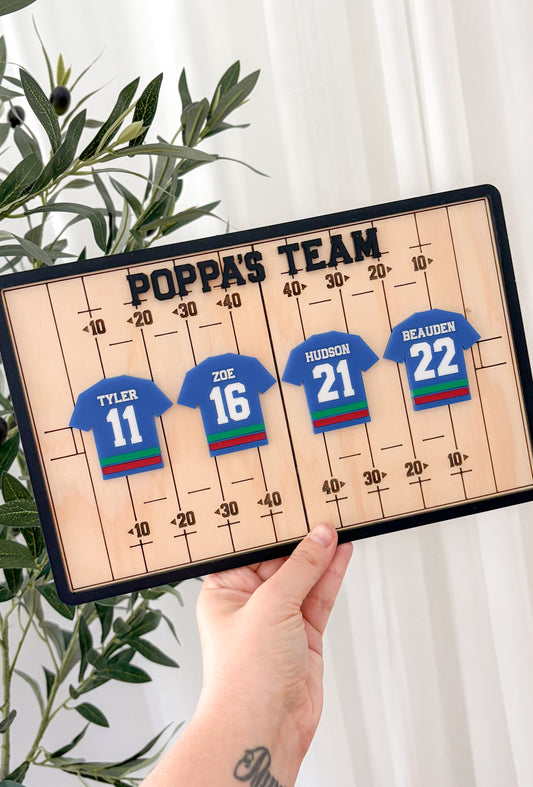 Custom Footy Jersey Plaque