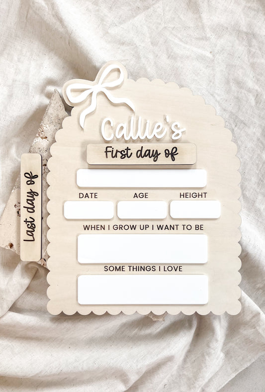 First Day Board - Bow