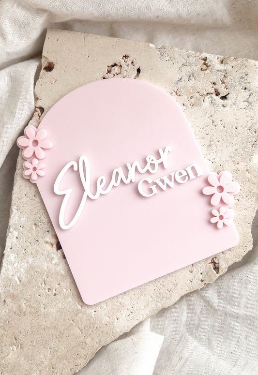 Announcement Plaque - Daisy