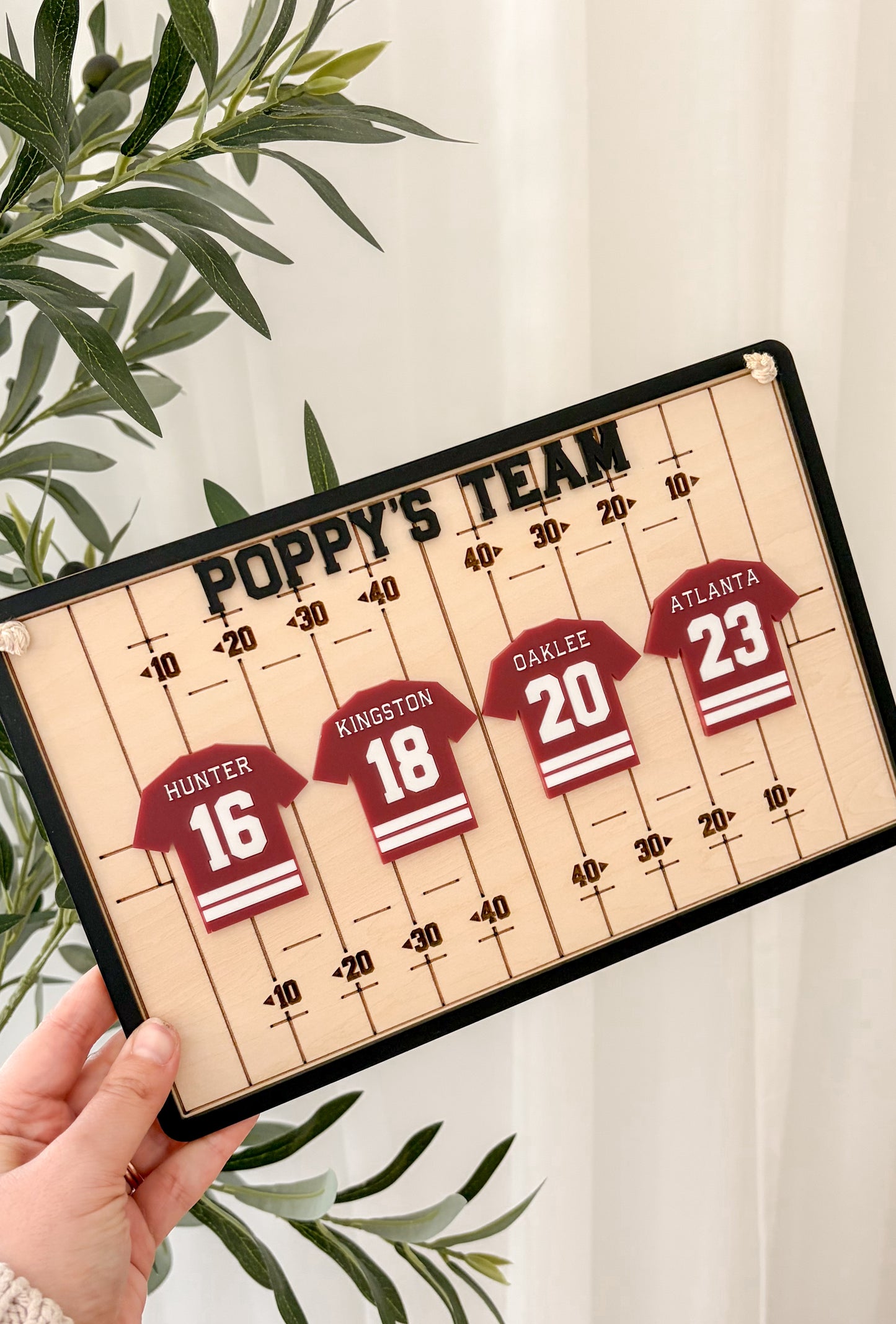 Custom Footy Jersey Plaque