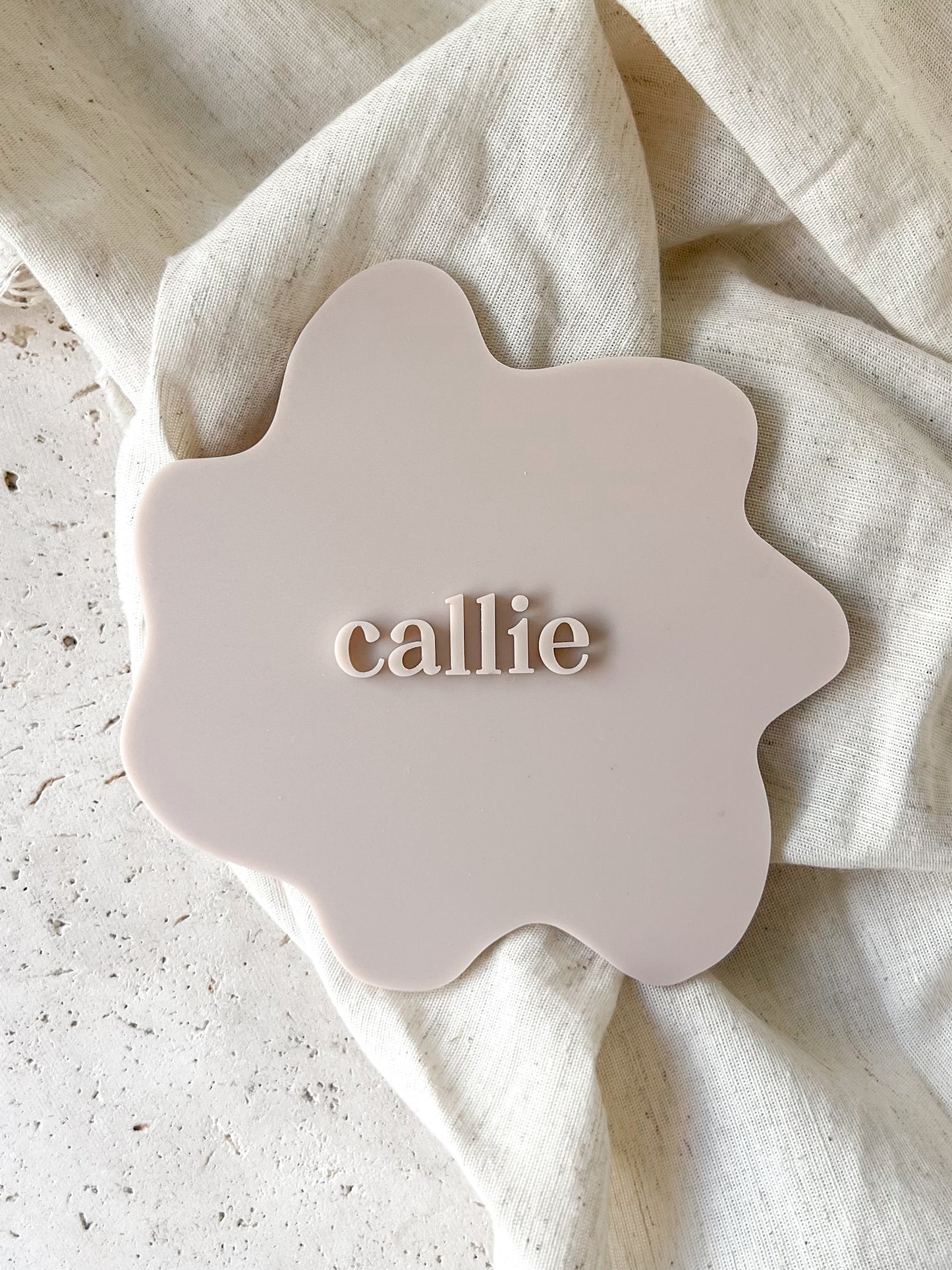 Announcement Plaque - Monochromatic Abstract Ripple