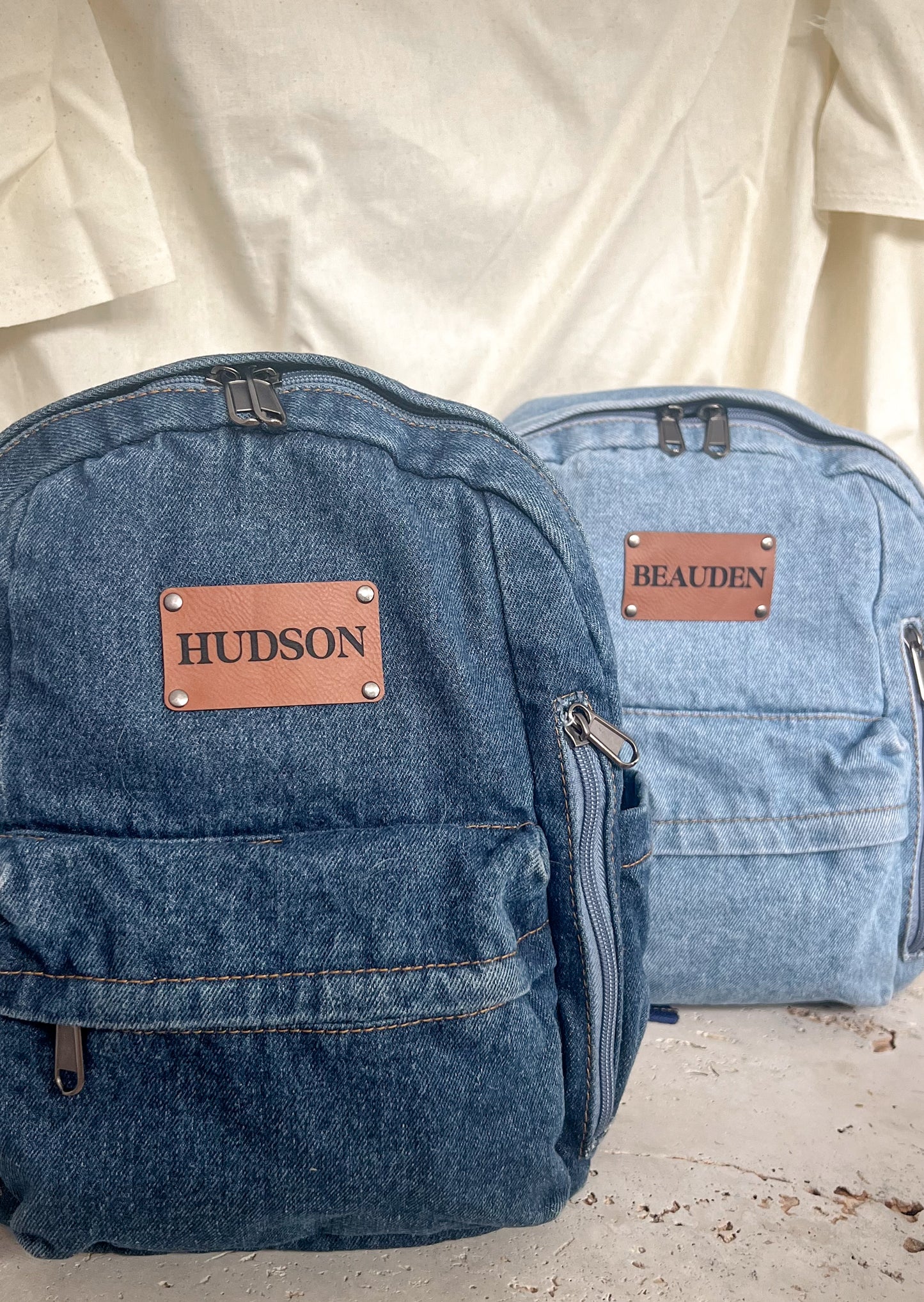 Personalised Backpack - Denim