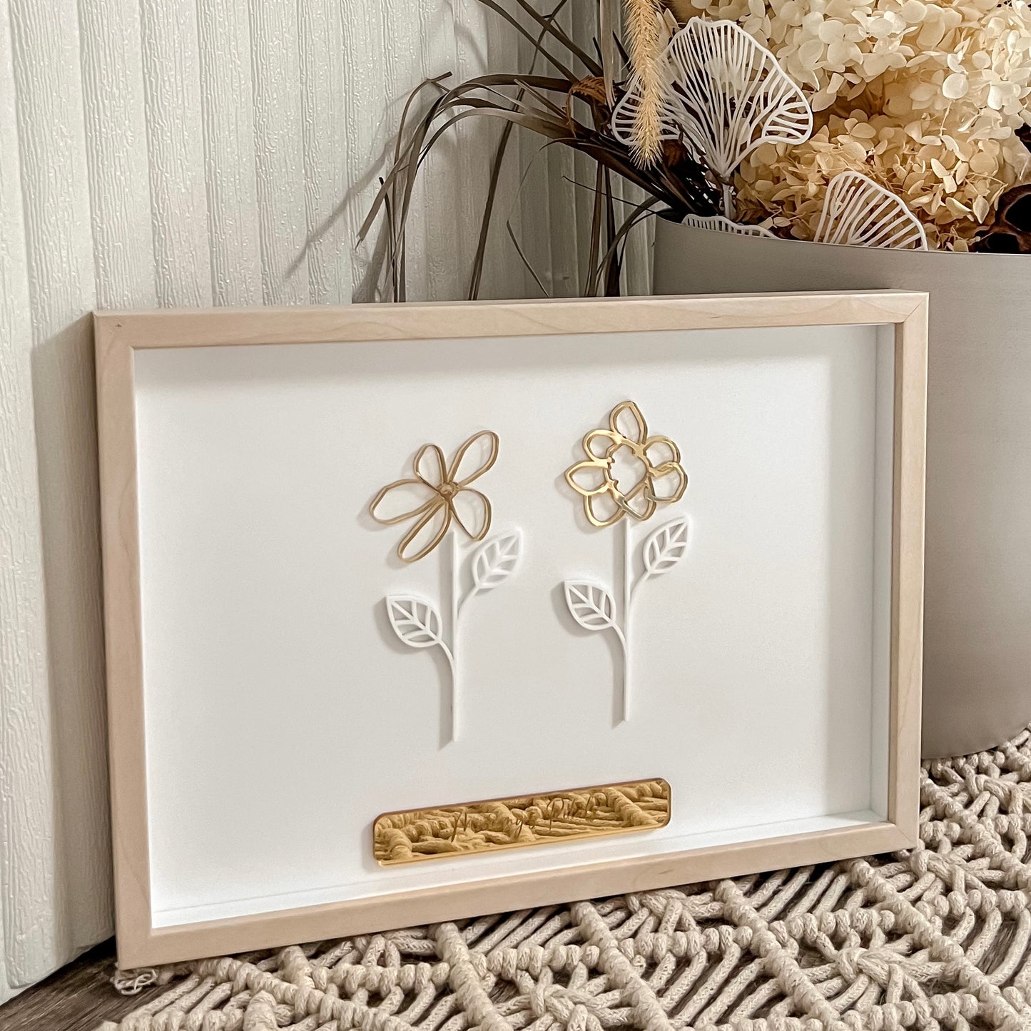 Hand Drawn Flower Garden Frame