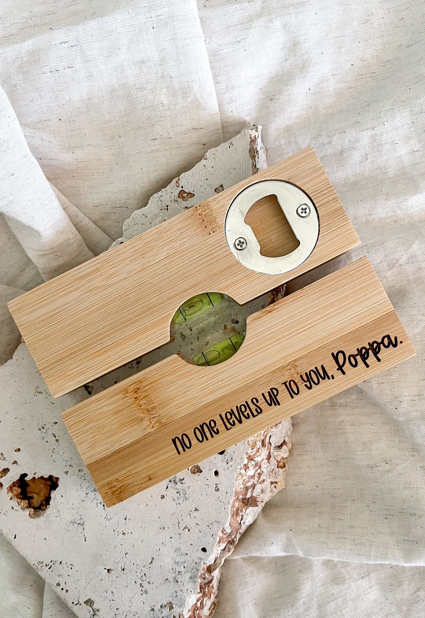 Father's Day Spirit Level & Bottle Opener