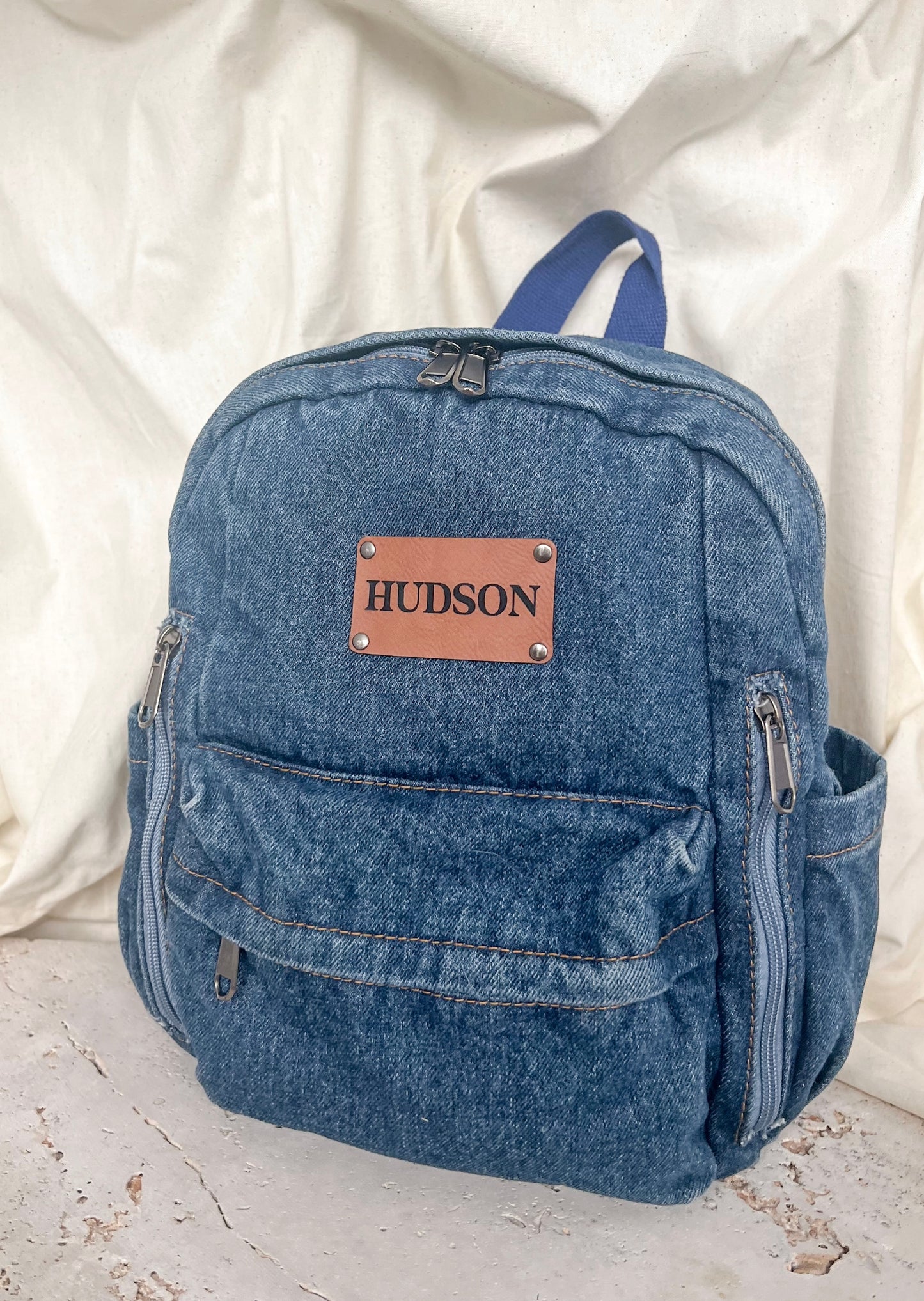 Personalised Backpack - Denim