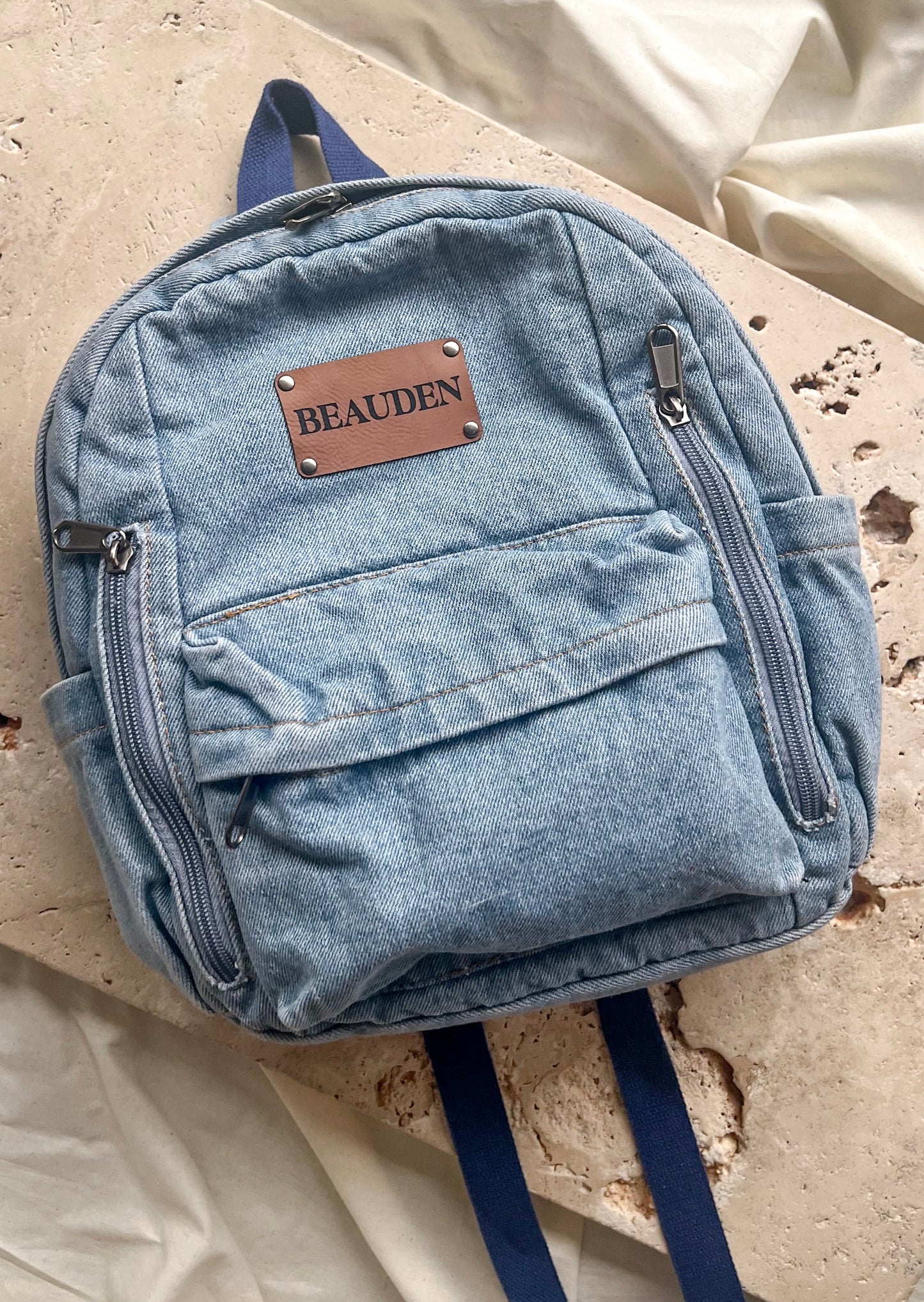Personalised Backpack - Denim