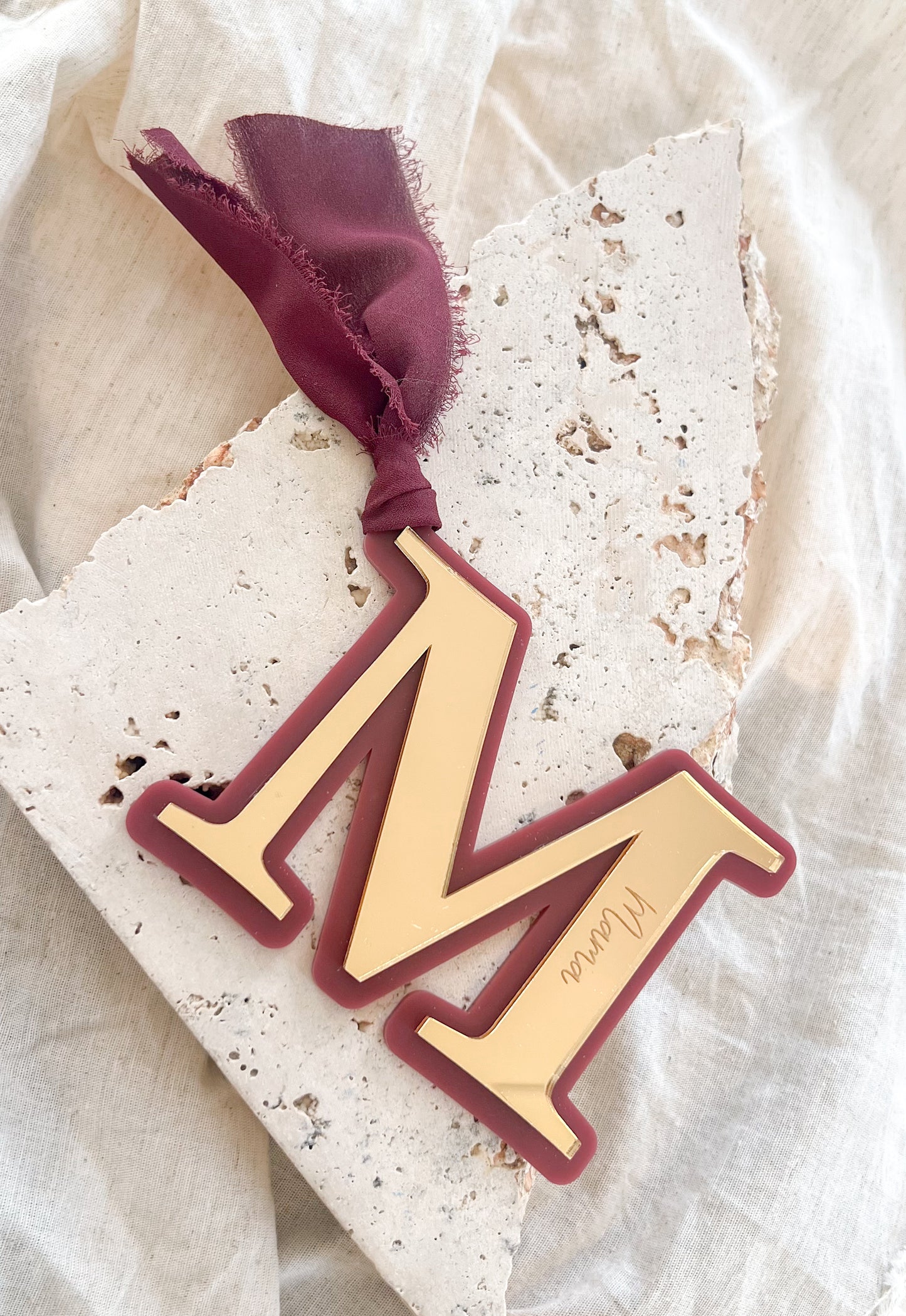 Christmas Ornament - Letters w/ Name