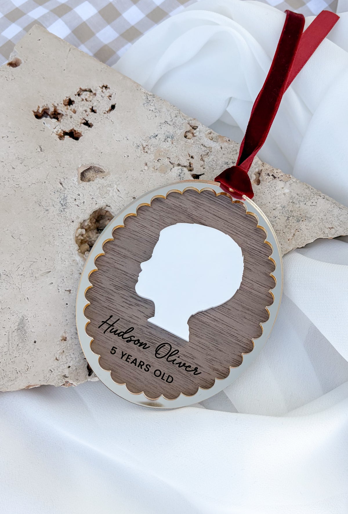 Silhouette Christmas Ornament