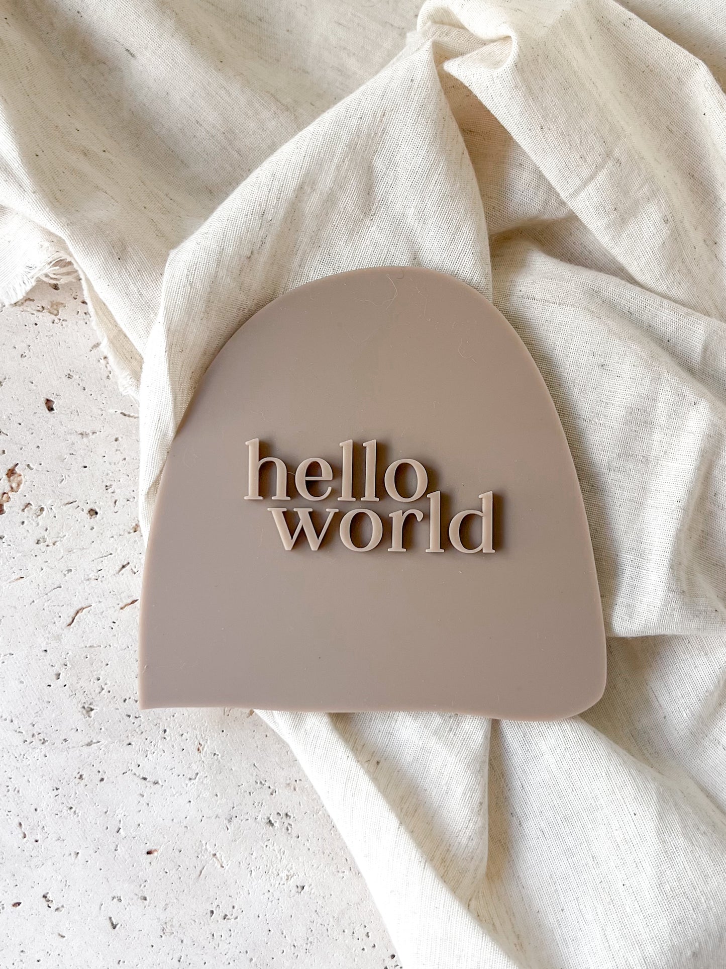 Announcement Plaque - Monochromatic Abstract Arch