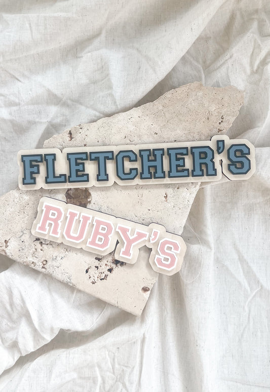 First Day Board - Varsity Name Badge