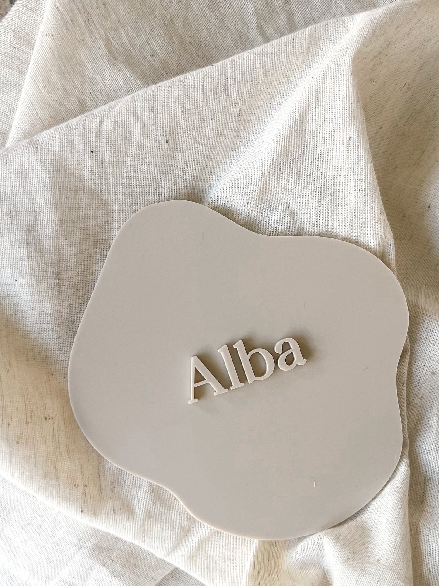 Announcement Plaque - Monochromatic Abstract Splat