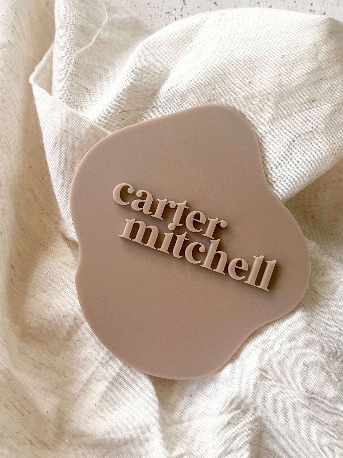 Announcement Plaque - Monochromatic Abstract Splat