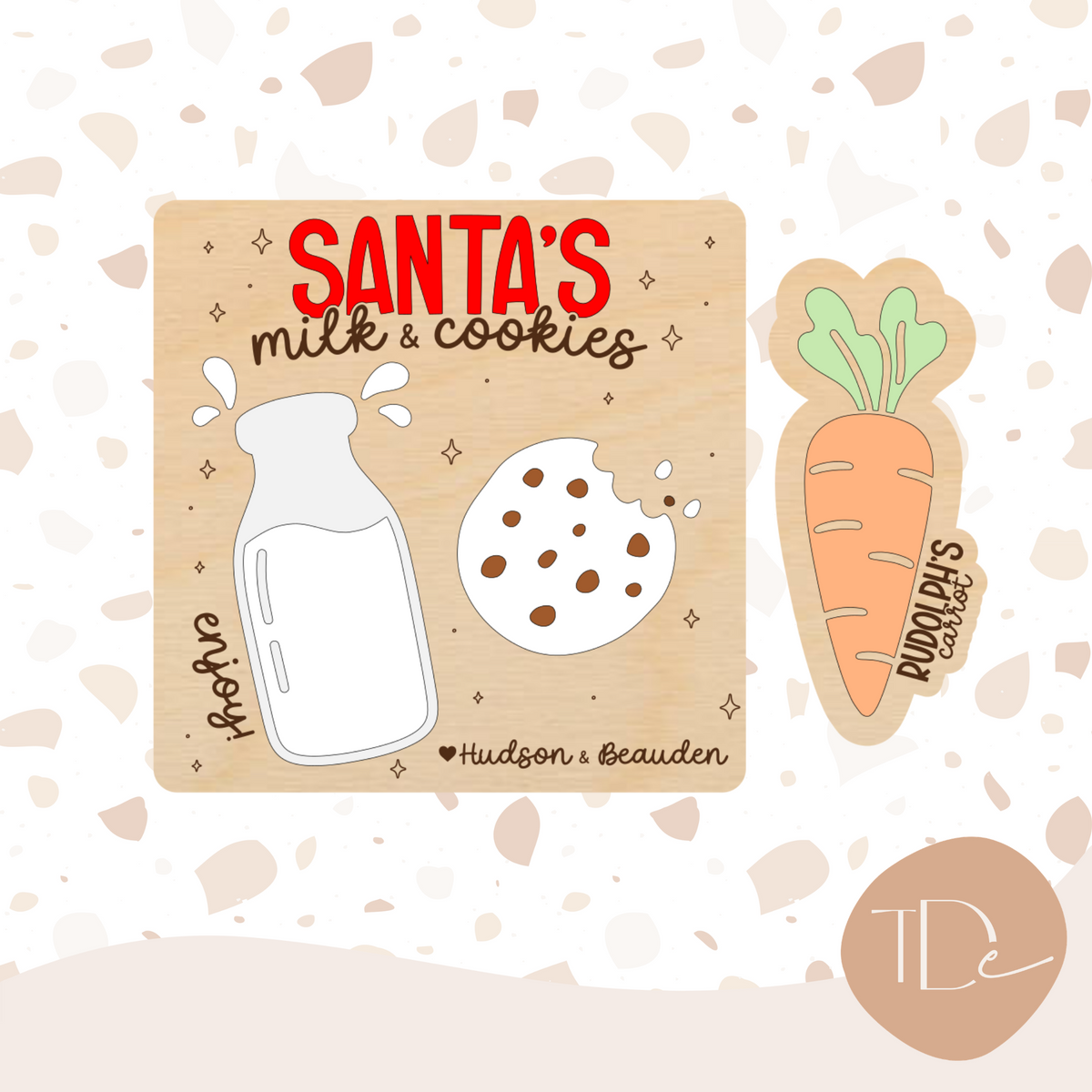 Santa & Rudolph's Treat Board Set