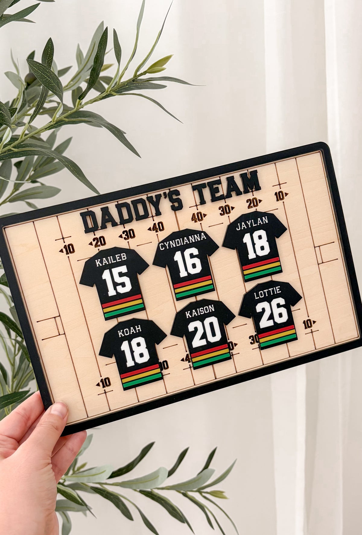 Custom Footy Jersey Plaque