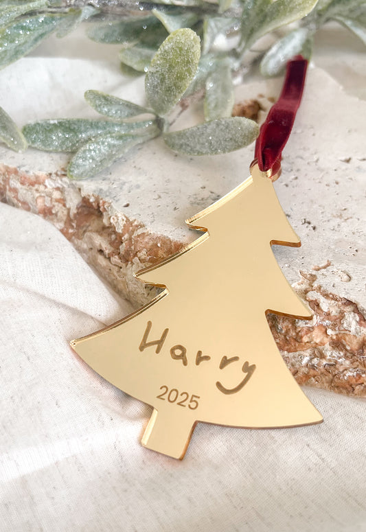 Christmas Ornament - Handwritten Christmas Tree