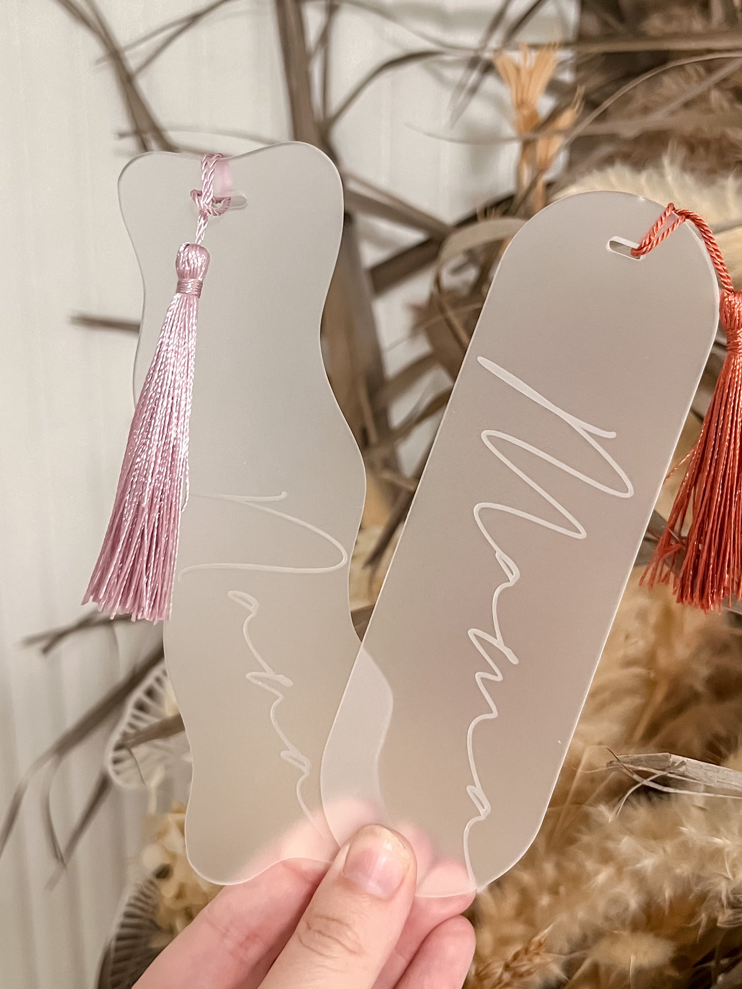 Acrylic Bookmark - With Name