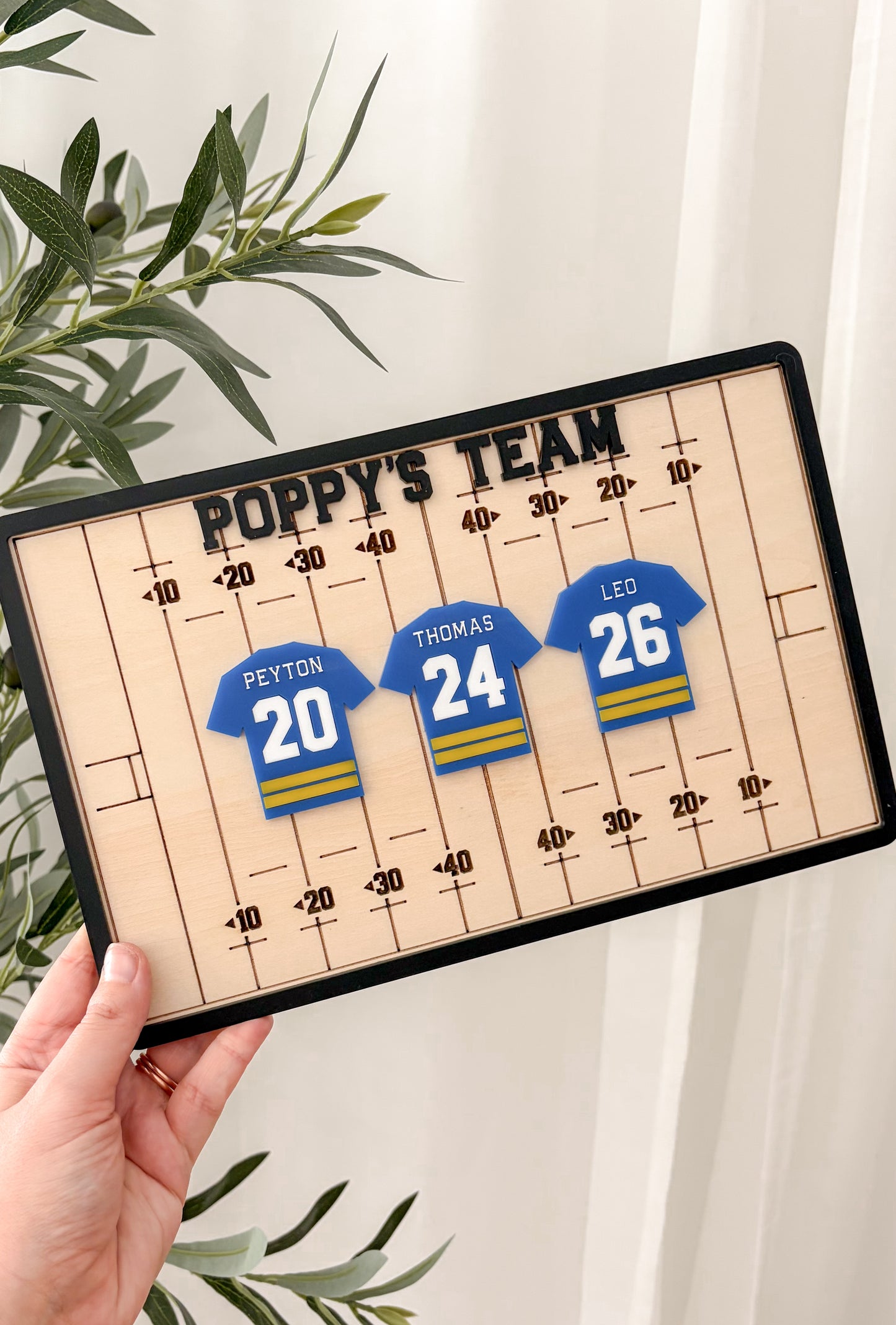 Custom Footy Jersey Plaque