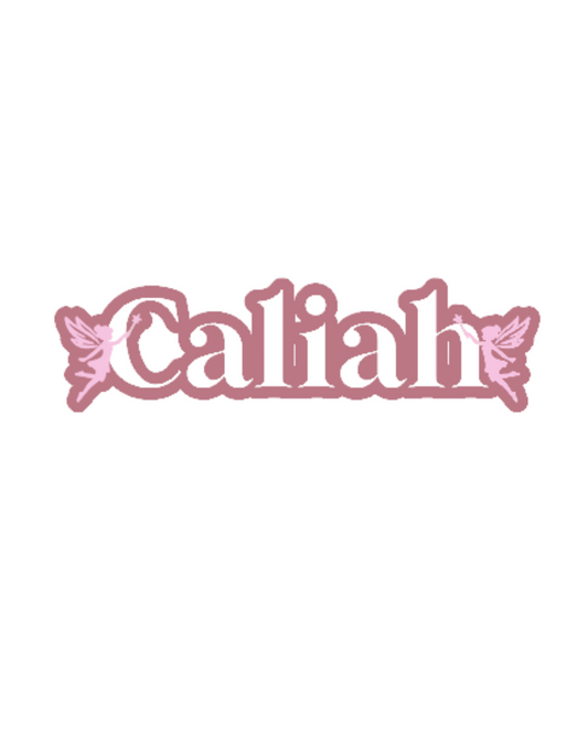 Name Plaque - Fairies (Double Layer)