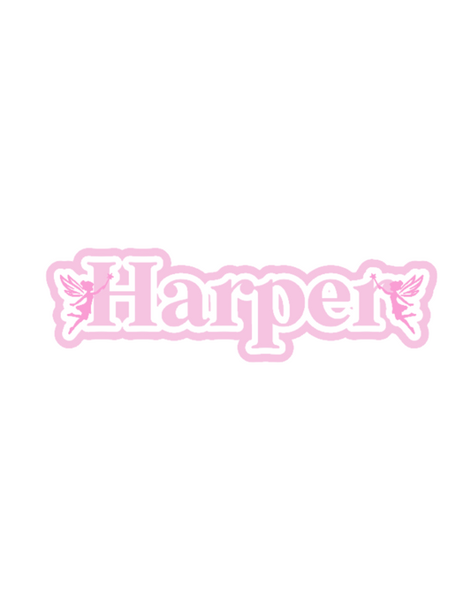 Name Plaque - Fairies (Triple Layer)