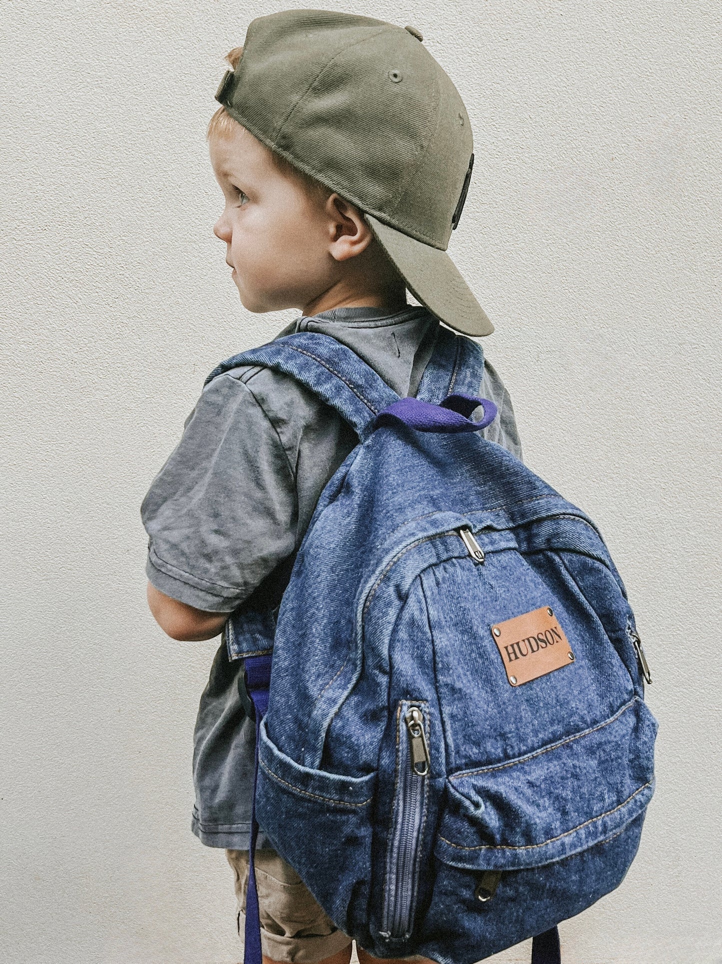 Personalised Backpack - Denim