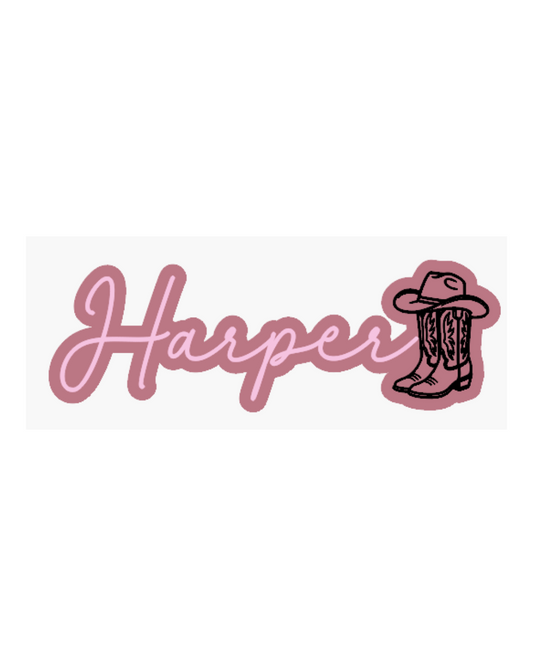 Name Plaque - Rodeo (Double Layer)