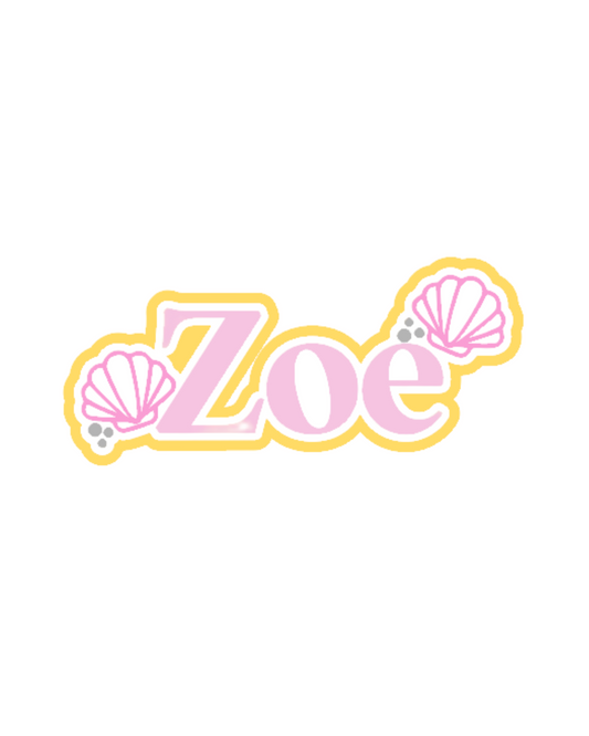 Name Plaque - Shells (Triple Layer)