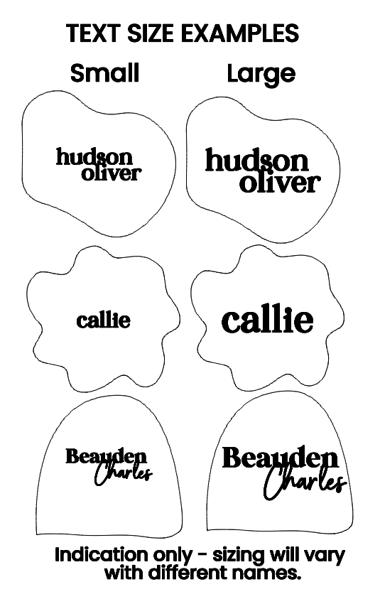 Announcement Plaque - Monochromatic Abstract Pebble