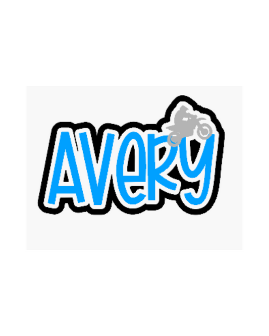 Name Plaque - Motorbike (Triple Layer)