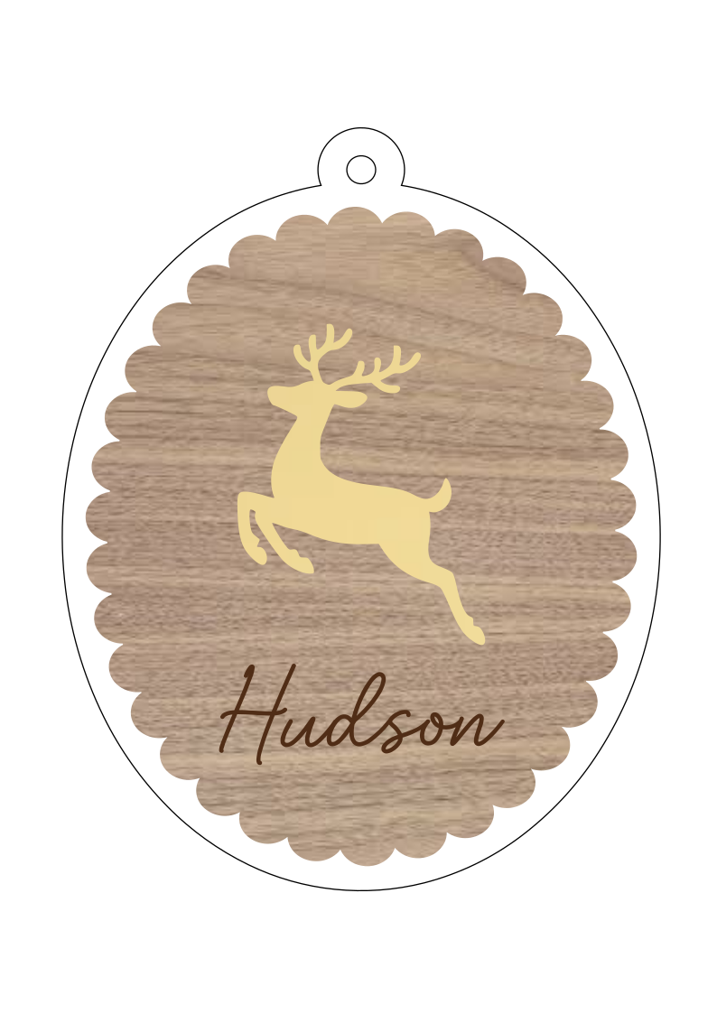 Reindeer Christmas Ornament