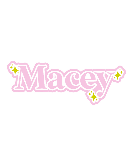 Name Plaque - Sparkles (Triple Layer)