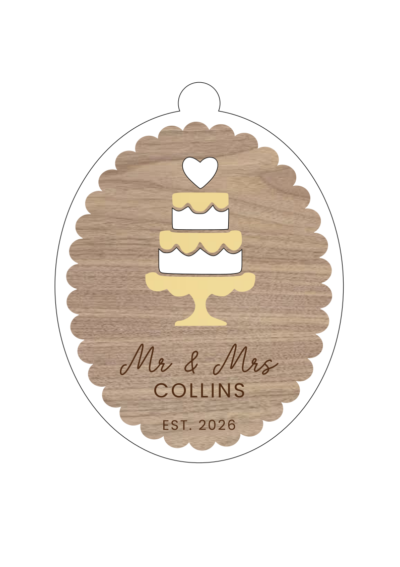 Mr & Mrs Christmas Ornament