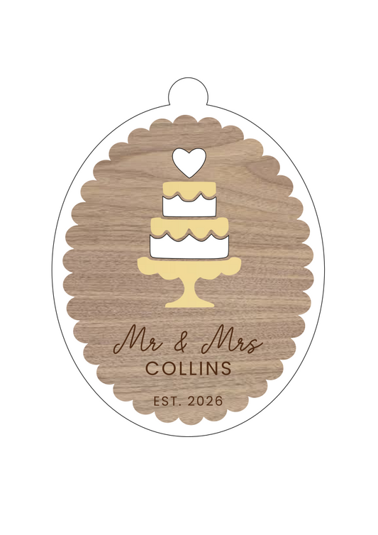 Mr & Mrs Christmas Ornament